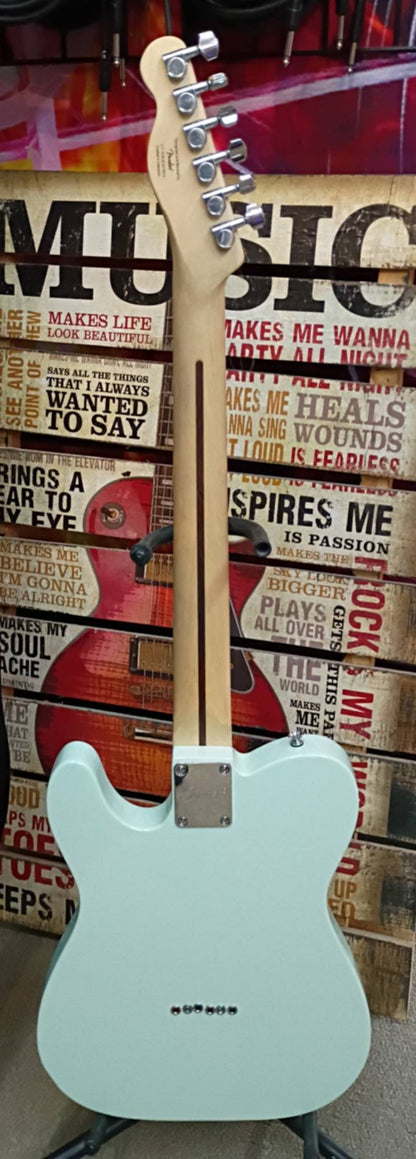 Custom Surf Green Telecaster – Seymour Duncan Mini Humbucker – String-Through Body