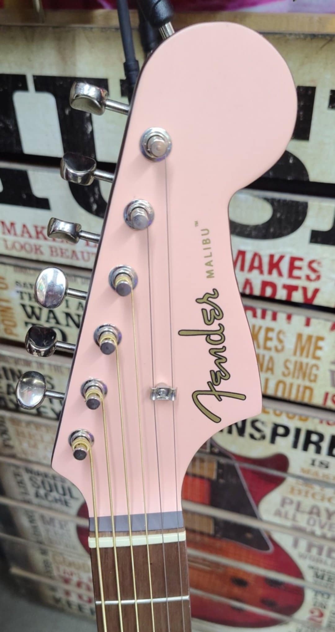 Fender Malibu Player Acoustic/Electric - Shell Pink - B-stock