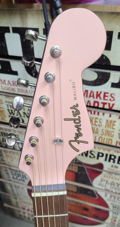 Fender Malibu Player Acoustic/Electric - Shell Pink - B-stock
