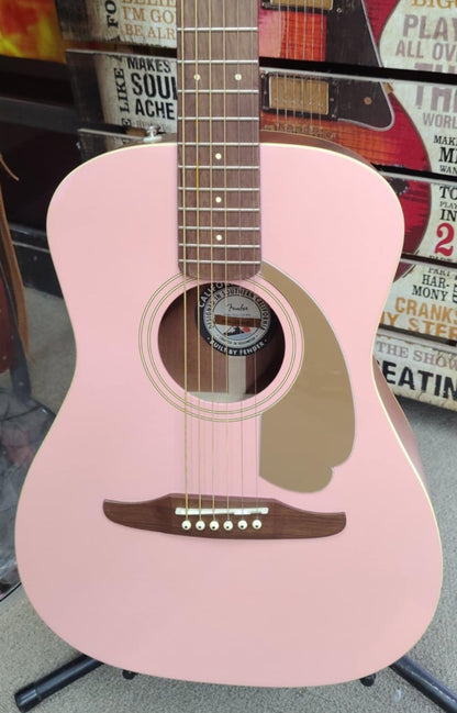 Fender Malibu Player Acoustic/Electric - Shell Pink - B-stock