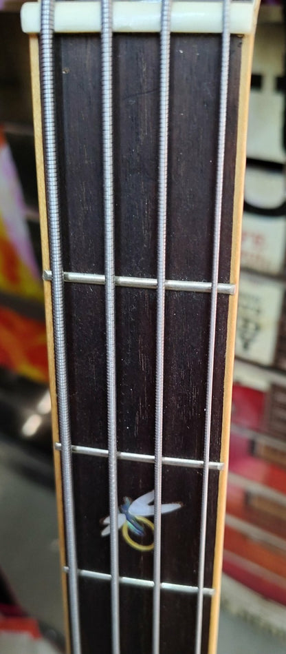 Michael Kelly Firefly Acoustic Bass - Used - Clear Black finish w/ Hardshell Case