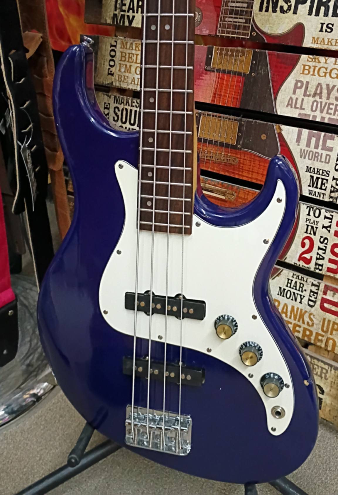 Midnight Blue Redemption: Silvertone J-Type Bass (Shockingly Good Edition)