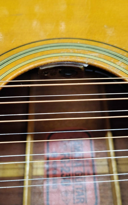 🎸 Vintage Yamaha F-230 12-String – Red Label Legend from Nippon Gakki w/ Baggs Pickup