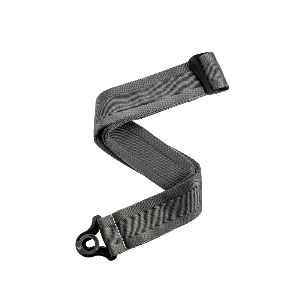 D’Addario Auto Lock Guitar Strap Metal Grey