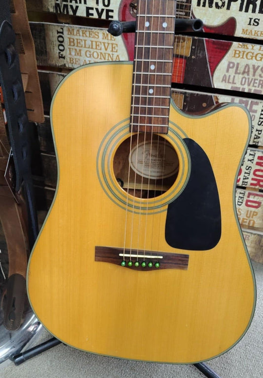 Fender Starcaster Natural Acoustic-Electric Guitar w/ pickup - Used