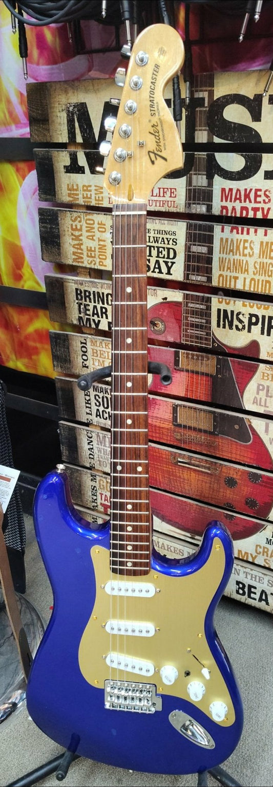 The Indigo Guild-caster – 70’s-Style Strat with Upgrades That Matter - Built from Parts. Made for Legends.