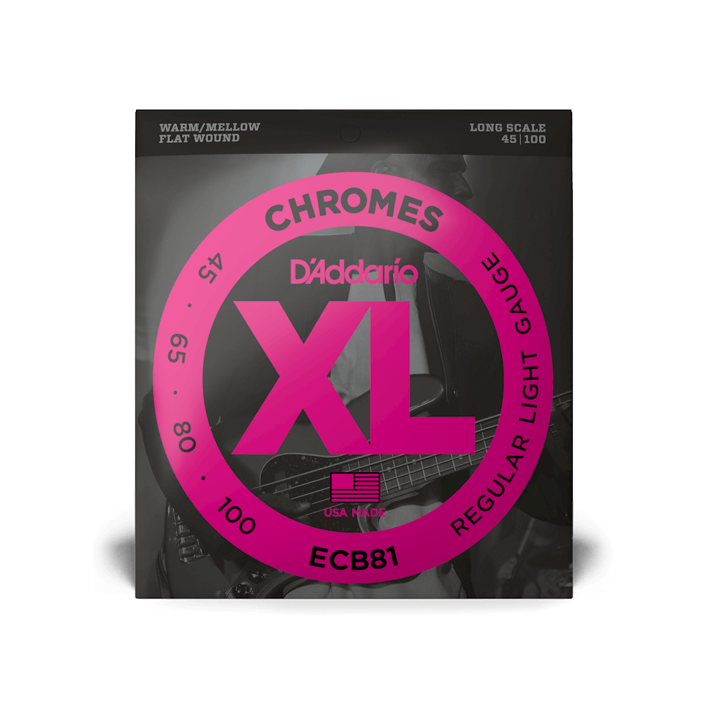 D'Addario ECB81 Chromes Regular Light Long Scale Bass Strings