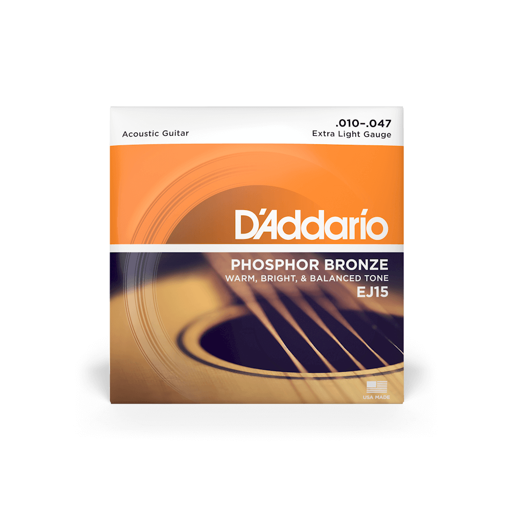 D'Addario EJ15 10-47 Extra Light, Phosphor Bronze