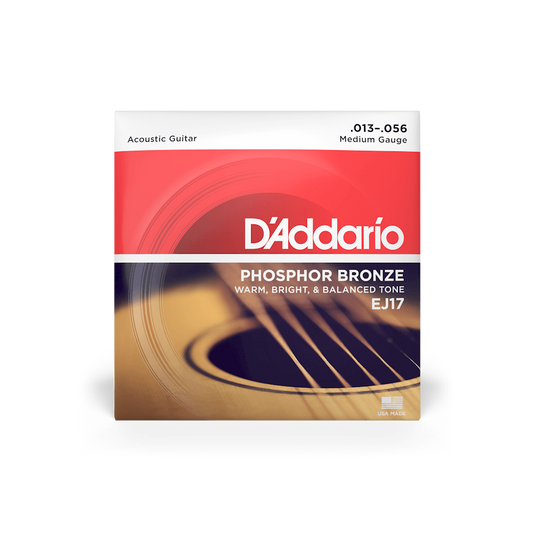 D'Addario EJ17 Phosphor Acoustic Strings 13-56