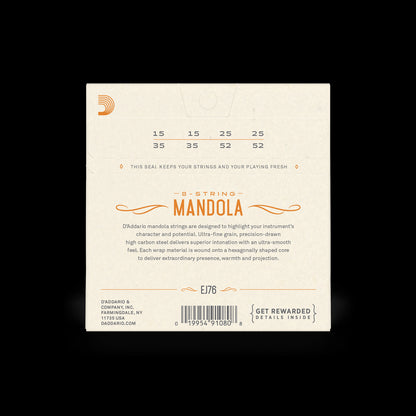 D'Addario 8-string 15-52 Mandola Set EJ76