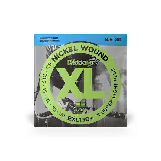 D'Addario EXL130+ 08.5-39 Extra Super Light Plus, XL Nickel