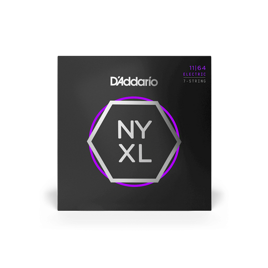 D'Addario NYXL1164 - 11-64 Medium 7-String Electric Guitar Strings