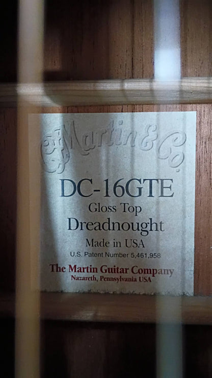 Martin DC-16GTE — All Original • Single Cutaway • Gloss Top • USA-Made Goodness