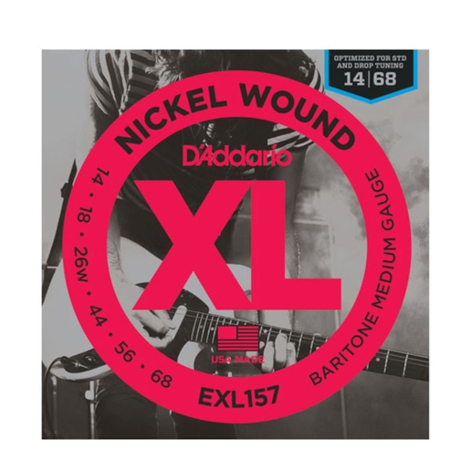 D'Addario EXL157 14-68 Nickel Wound, Baritone Medium, 14-68