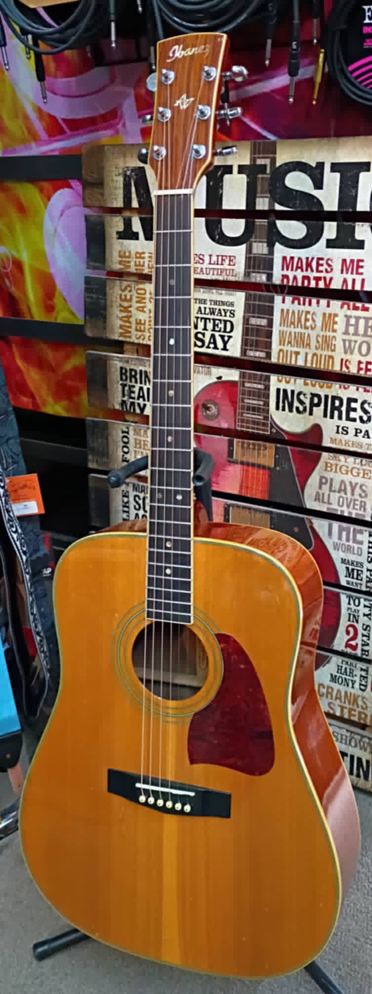 🎸 1996 Ibanez Artwood AW Series Dreadnought – Solid Spruce Top – Refretted