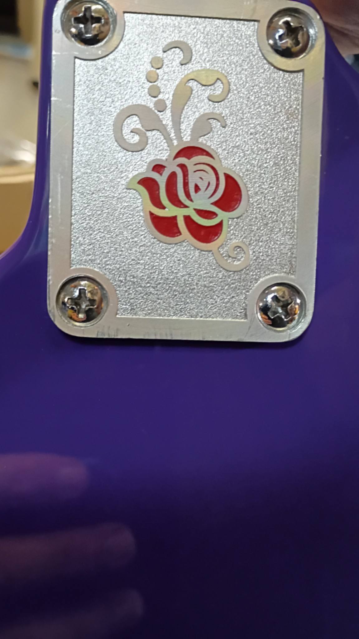 2011 SX Rock 'N Rose Electric Guitar – Purple Sparkle Burst – 6.77 lbs!