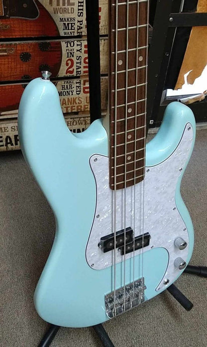 NGW 220DB Electric Bass p-Type Rosewood FB  (Light Blue) Nashville Guitar Works