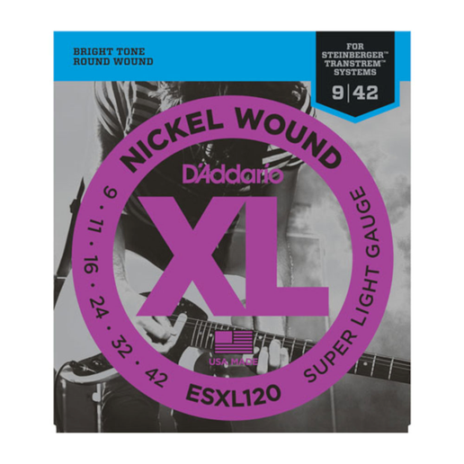 D'Addario ESXL120 9-42 Super Light, Double BallEnd, XL Nickel