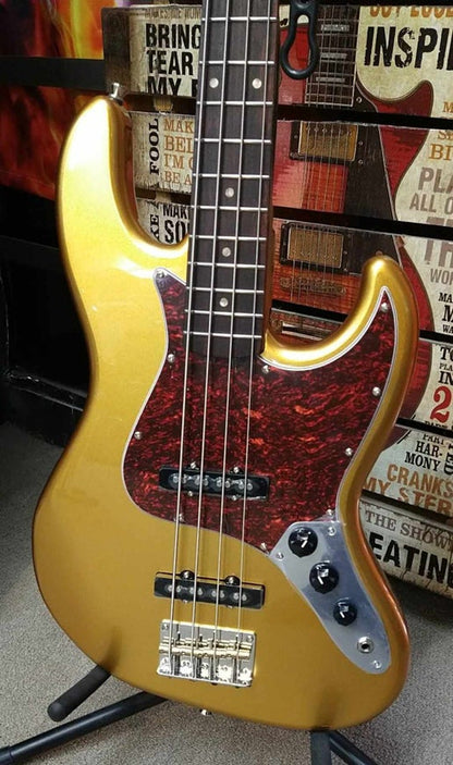 Jet J Bass JJB-300 GD R in Gold Sparkle