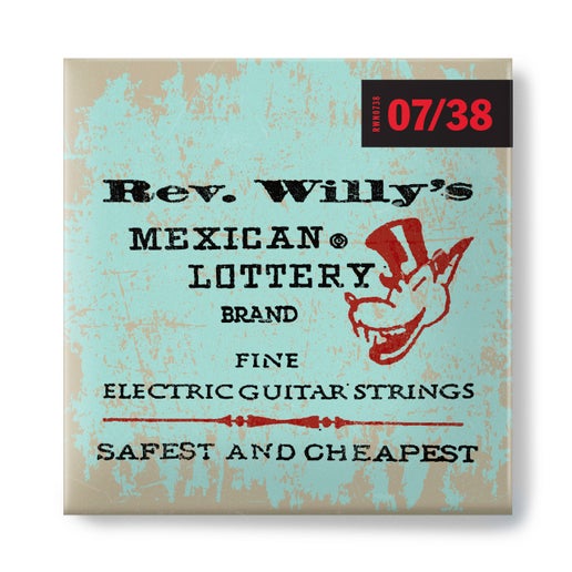 BILLY GIBBONS CUSTOM REV WILLY'S GUITAR STRINGS 07-38